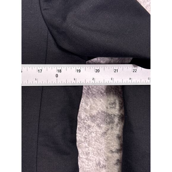 J Crew Jacket 8 Womens Vivienne Blazer Stretch Linen Black Gold Button - Picture 4 of 9